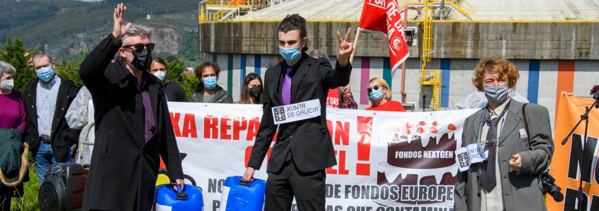 Protesta en Galicia por los fondos europeos